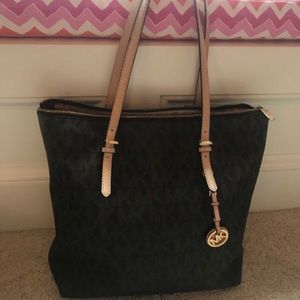 Michael Kors Brown Leather Tote Purse